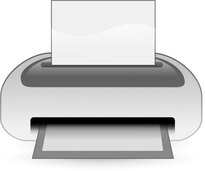 Die Abbildung zeigt einen Drucker als ClipArt